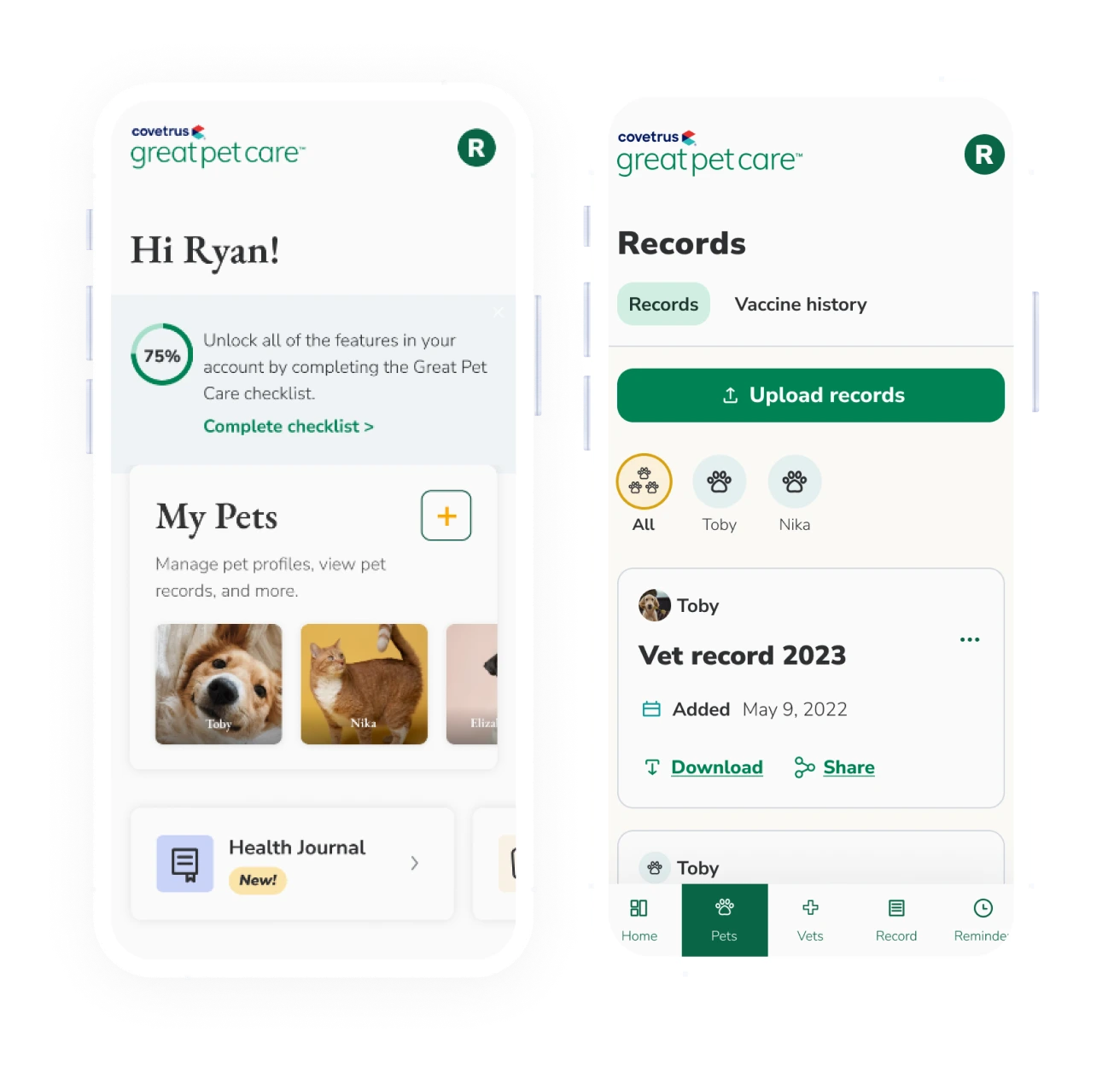 Covetrus Pulse Client Portal